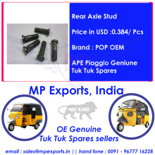 Genuine Tuk Tuk Spares Rear Axle Stud Ape